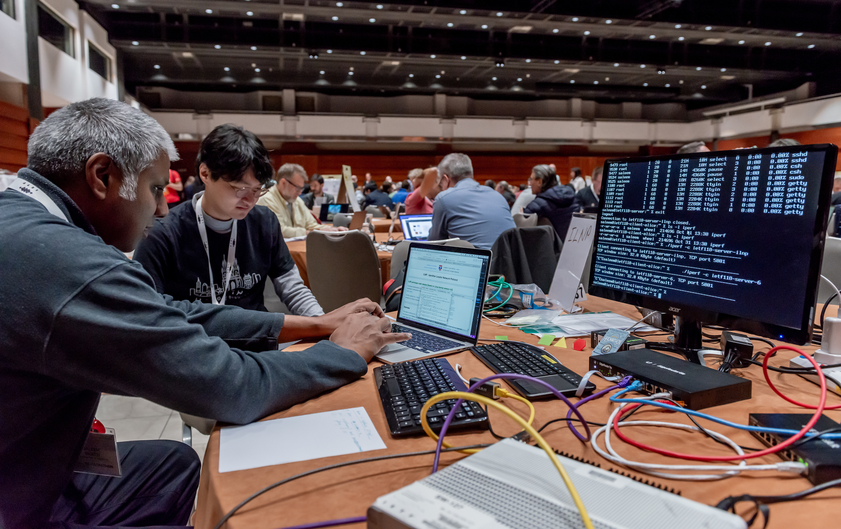 IETF118 Hackathon : Saleem and Ryo working (1)