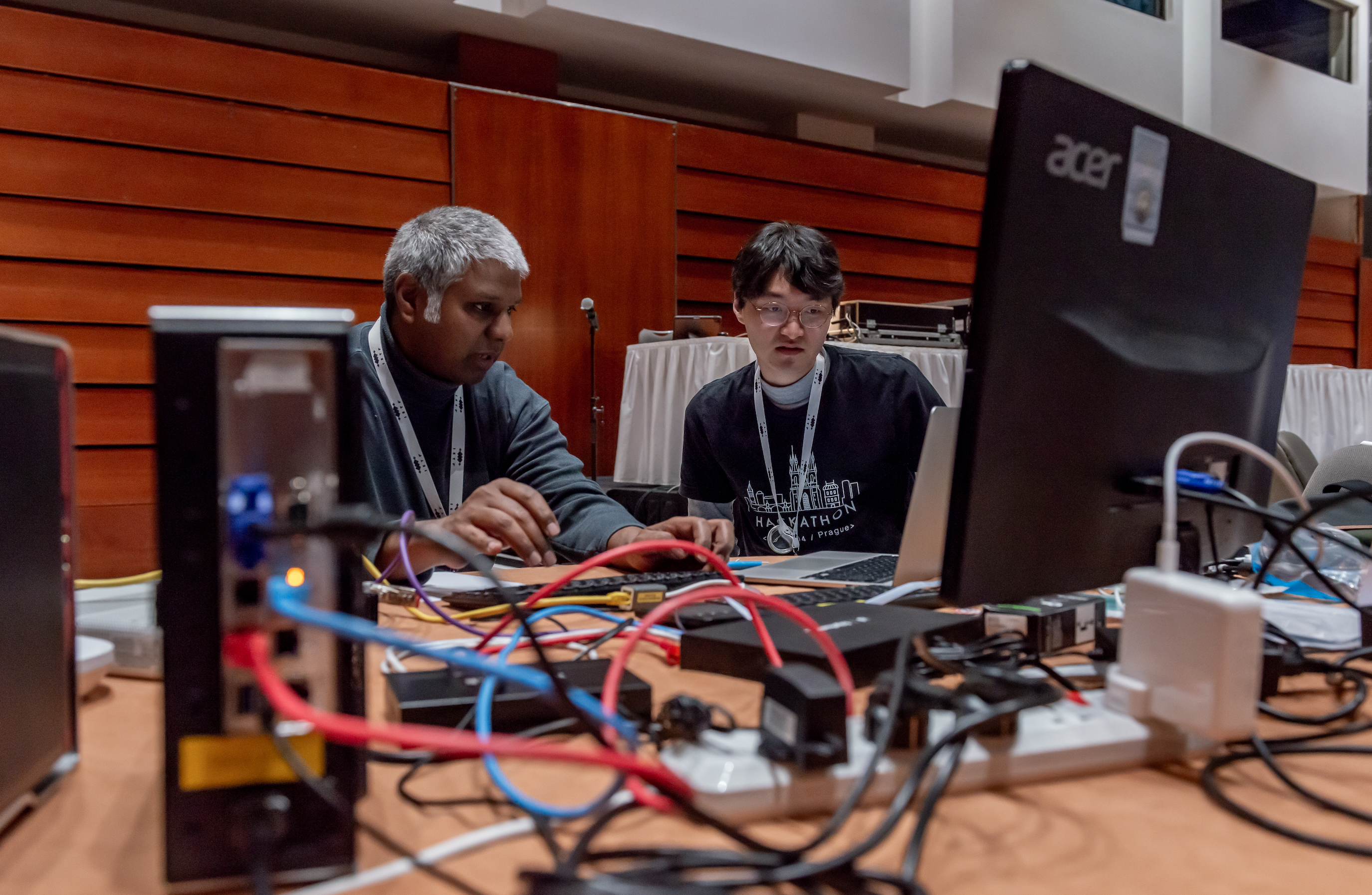 IETF118 Hackathon : Saleem and Ryo working (2)